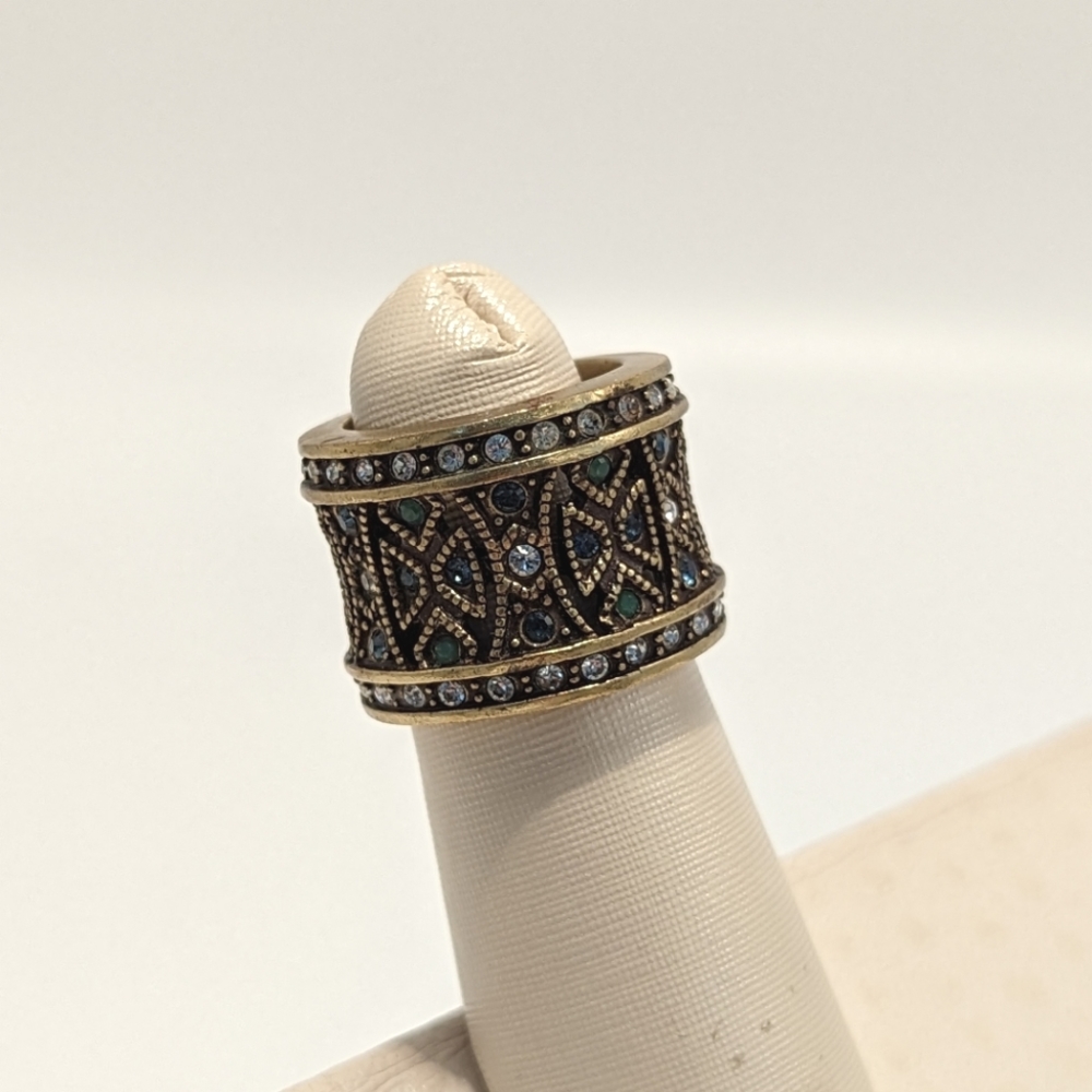 EUC Heidi Daus Brass Ring, SZ 6 Small